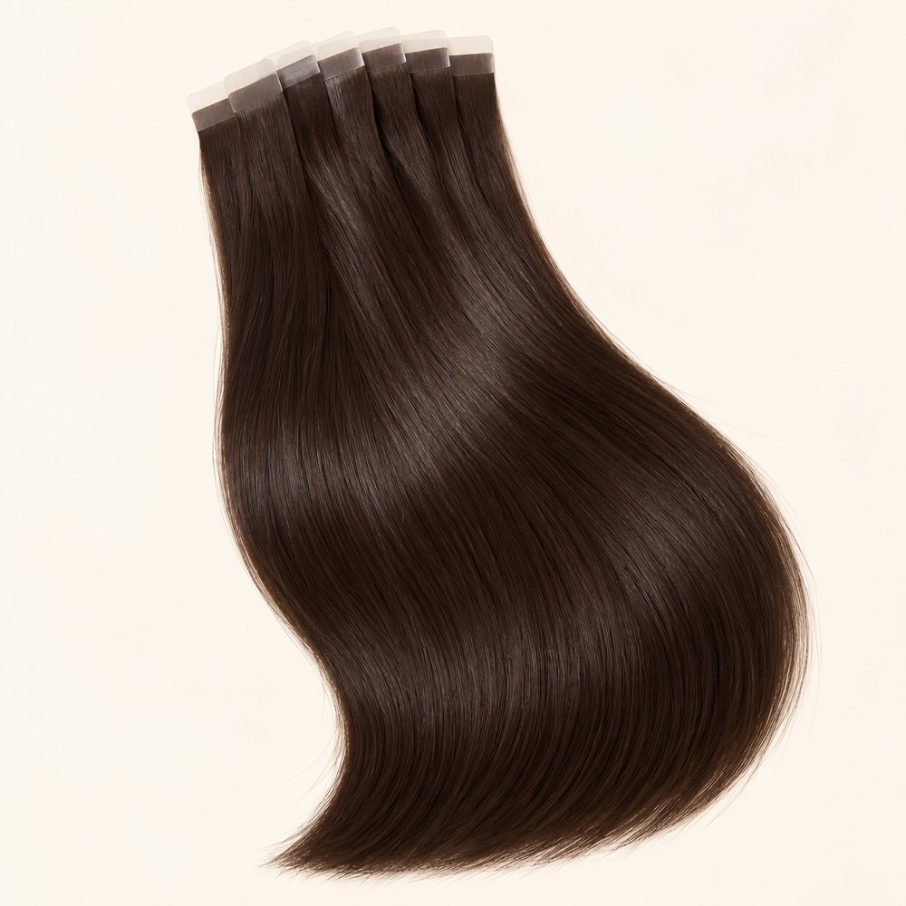 Invisible Tape Extensions 50 cm – Dark Brown